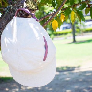 nunomeのバイカラー ポケットキャップ