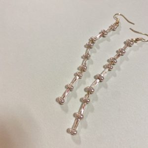 アクセサリー作家saki チェコビーズ 個性的ピアス