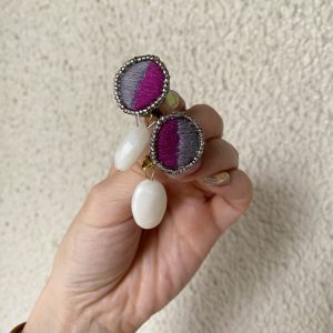 chisatoの刺繍イヤリング