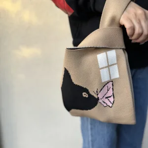 cat hand bag